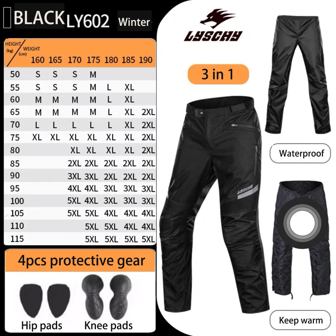 Motorcycle Jacket Pants Suit Waterproof Men Motorbike Riding Moto Jacket Prot... | Henderson Shop
