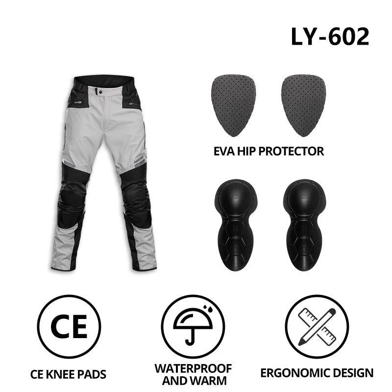 Motorcycle Jacket Pants Suit Waterproof Men Motorbike Riding Moto Jacket Prot... | Henderson Shop
