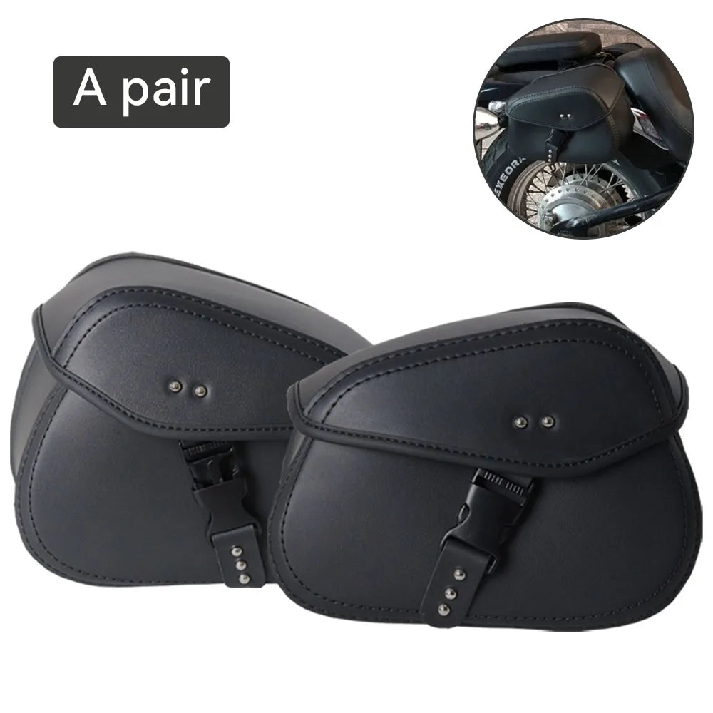 Universal Motorcycle Saddlebags Side Tool Pouch Luggage Storage Bags Saddle Bags For Honda Yamaha Suzuki Harley 883 Backseat Bag