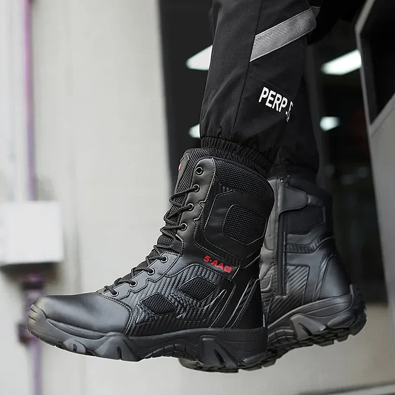 Men Male masculine  Botas Tacticas Hombre Militar Masculine sneakerMotorcycle Ankle Combat Boots Black Botas Militares Hombre