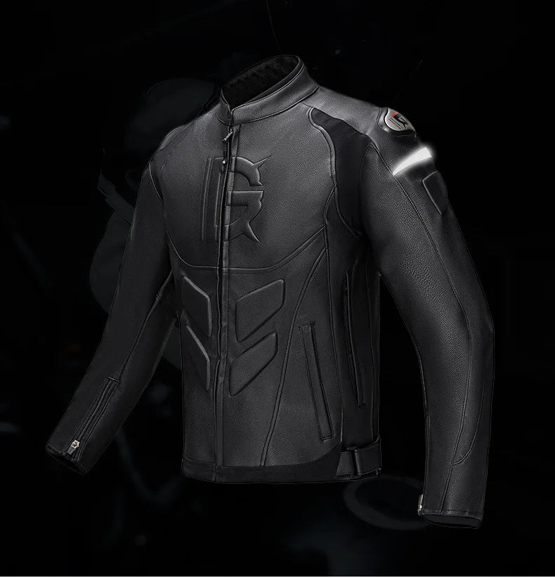 Leather Motorcycle Jacket Men's Chaqueta Moto Waterproof Moto Suit Motorbike ... | Henderson Shop