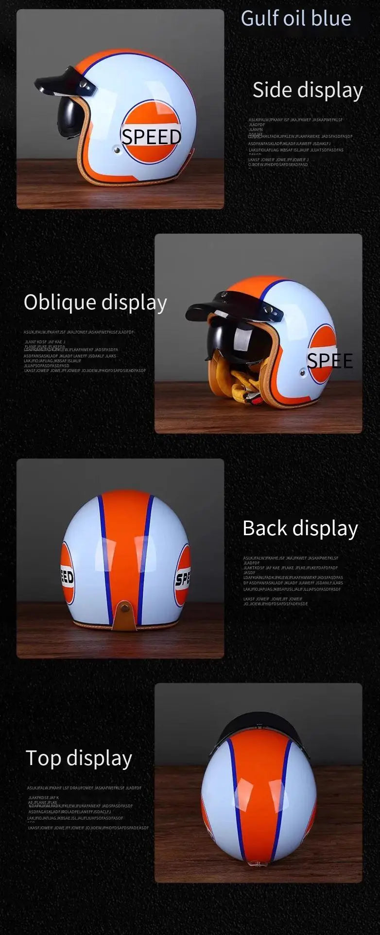 Vintage Half Face Helmet | Winter - View 10 | Henderson Shop