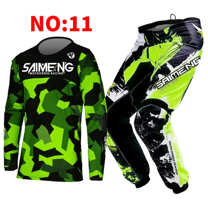 motocross set for child MX Jersey and Pants children Youth MTB DH UTV Enduro MX Gear Set Combo Off Road Racing Suit Dirt Bike