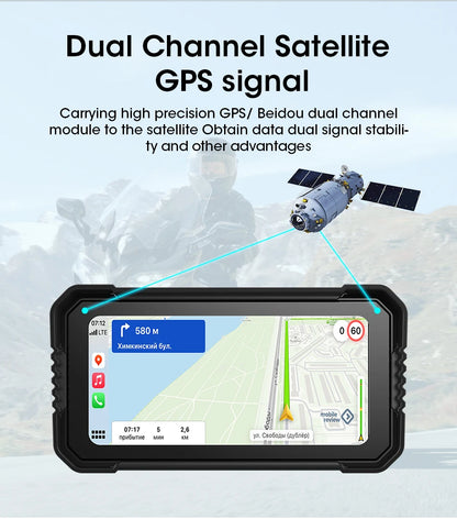 6.25" Motorcycle GPS Navigator | Waterproof & CarPlay - View 18 | Henderson Shop