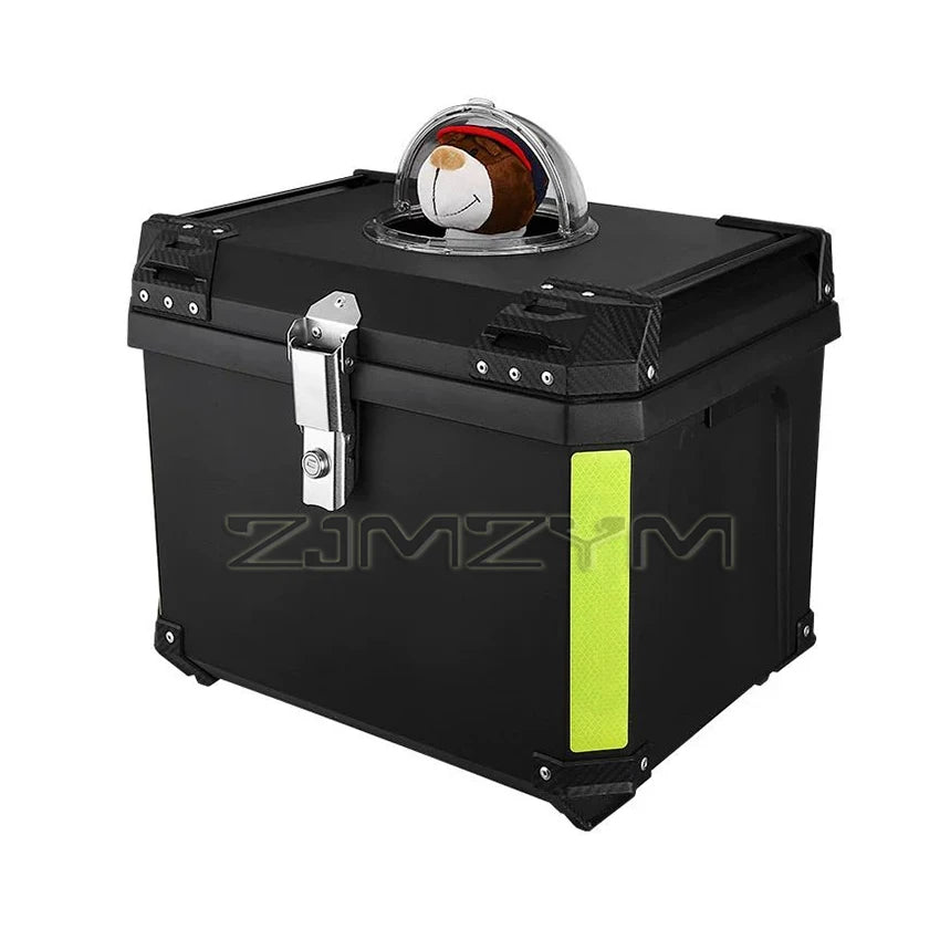 Motorcycle Pet Trunk Breathable Pet Box 36L/ 45L/ 57L Electric Vehicle Tail Box Universal Storage Top Case with Reflective Strip