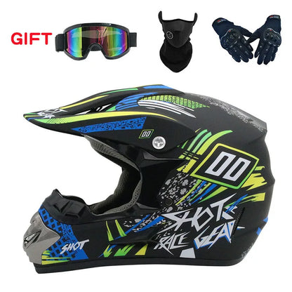Helmets - 2019 New Flip Up Motorcycle Helmet Children motocross Off Road