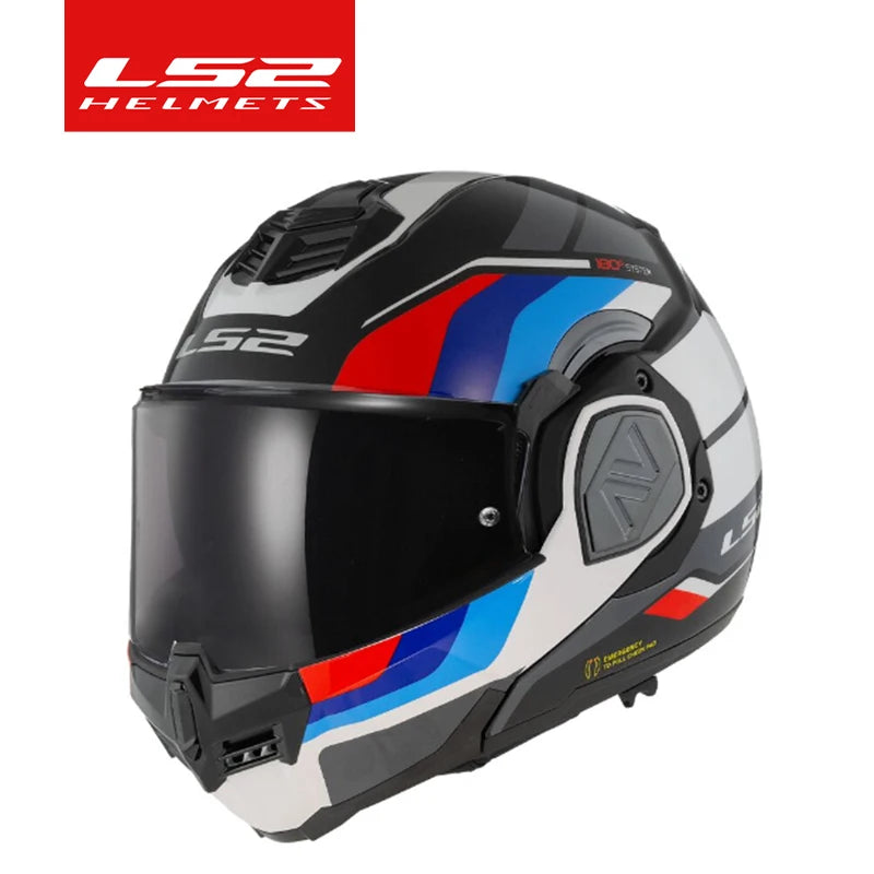 Hendersonshop LS2 FF906 Advant Flip Up Face Helmets ECE Motorcycle Modular