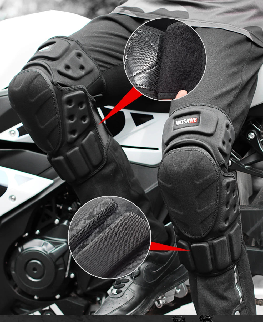 Motorcycle Knee Guards - View 13 | Henderson Shop