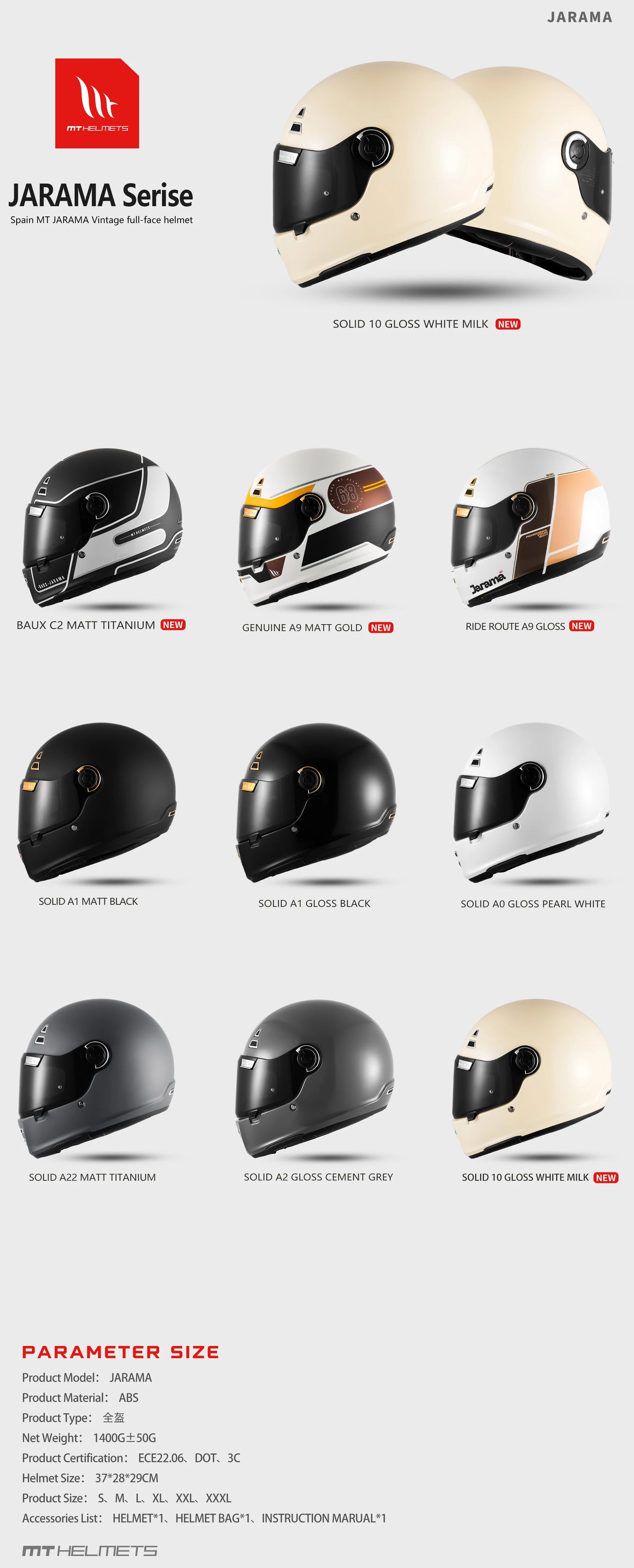 Motorcycle Retro Mt Helmet Spain Jarama Single Visor Dual D-Ring Buckle - View 13 | Henderson Shop