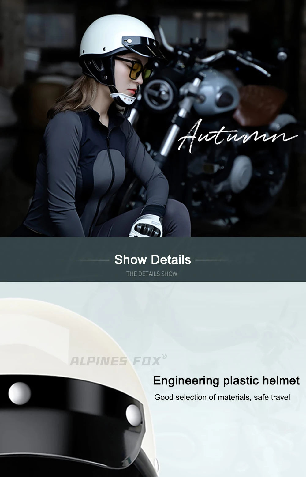 Vintage Half Face Helmet | DOT Certified & Half Face - View 10 | Henderson Shop