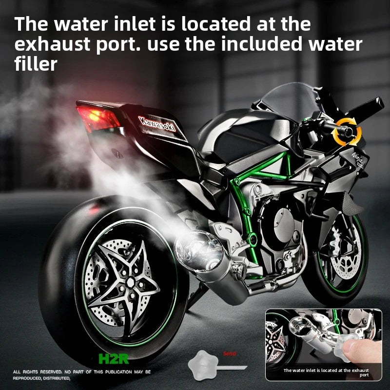 1:9 H2R Simulated spray motorcycle model toy Simulated alloy motorcycle model... | Henderson Shop