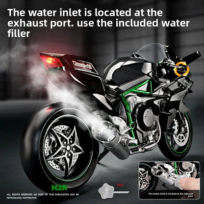 1:9 H2R Simulated spray motorcycle model toy Simulated alloy motorcycle model... | Henderson Shop