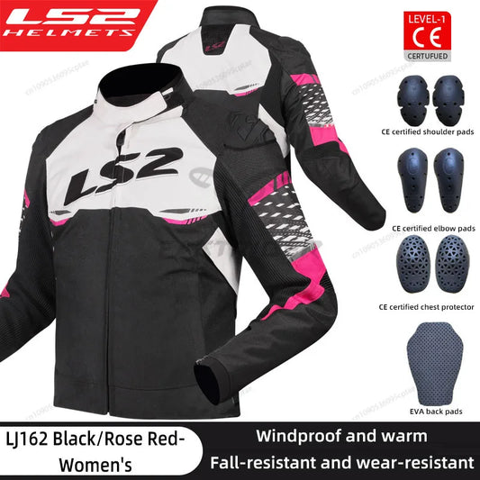 Hendersonshop LS2 Original APEX Motorcycle Jacket Autumn Winter Waterproof Windproof Warm