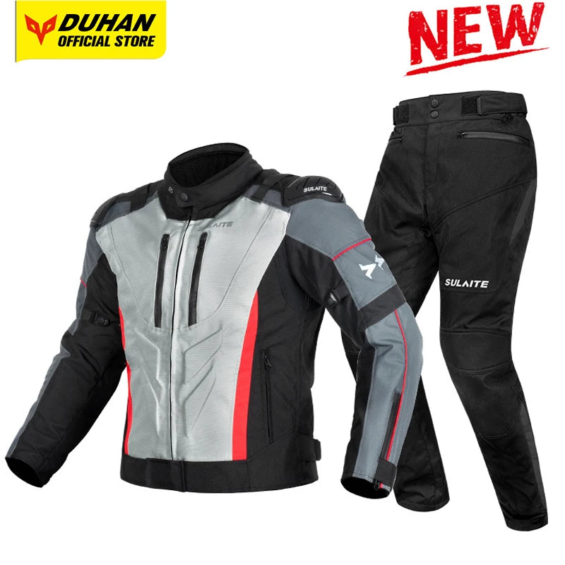 Helmets - Waterproof Men Motorcycle Jackets Windproof Motorcycle Rally Clothes Detachable Warm