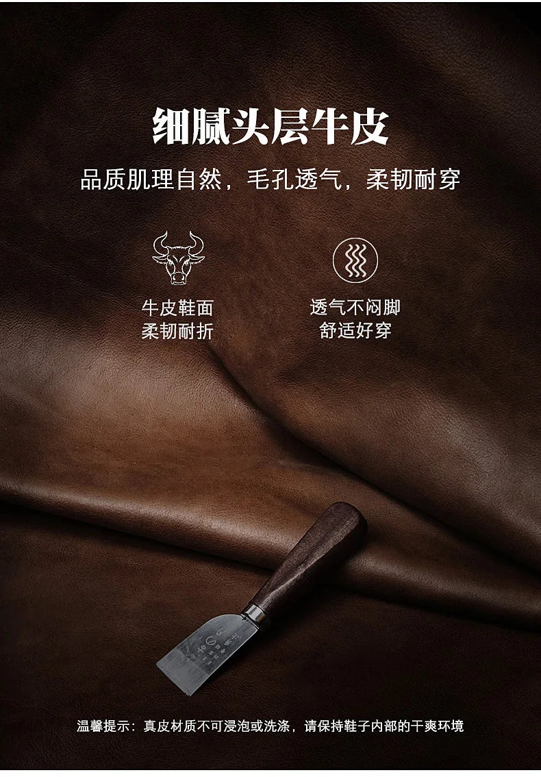 Men's Retro Motorcycle Boots Genuine Leather High Top Motorbike Riding Boots Botas De Motociclista Motocross Racing Car Shoes