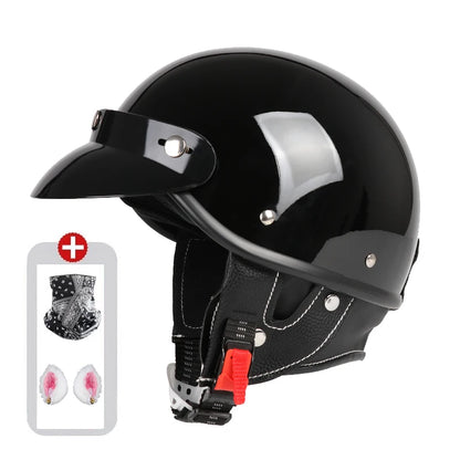 Vintage Half Face Helmet | Bluetooth - View 17 | Henderson Shop