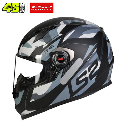 Helmets - LS2 Full Face Capacete Masculino ls2 FF358 Motocross Racing Man