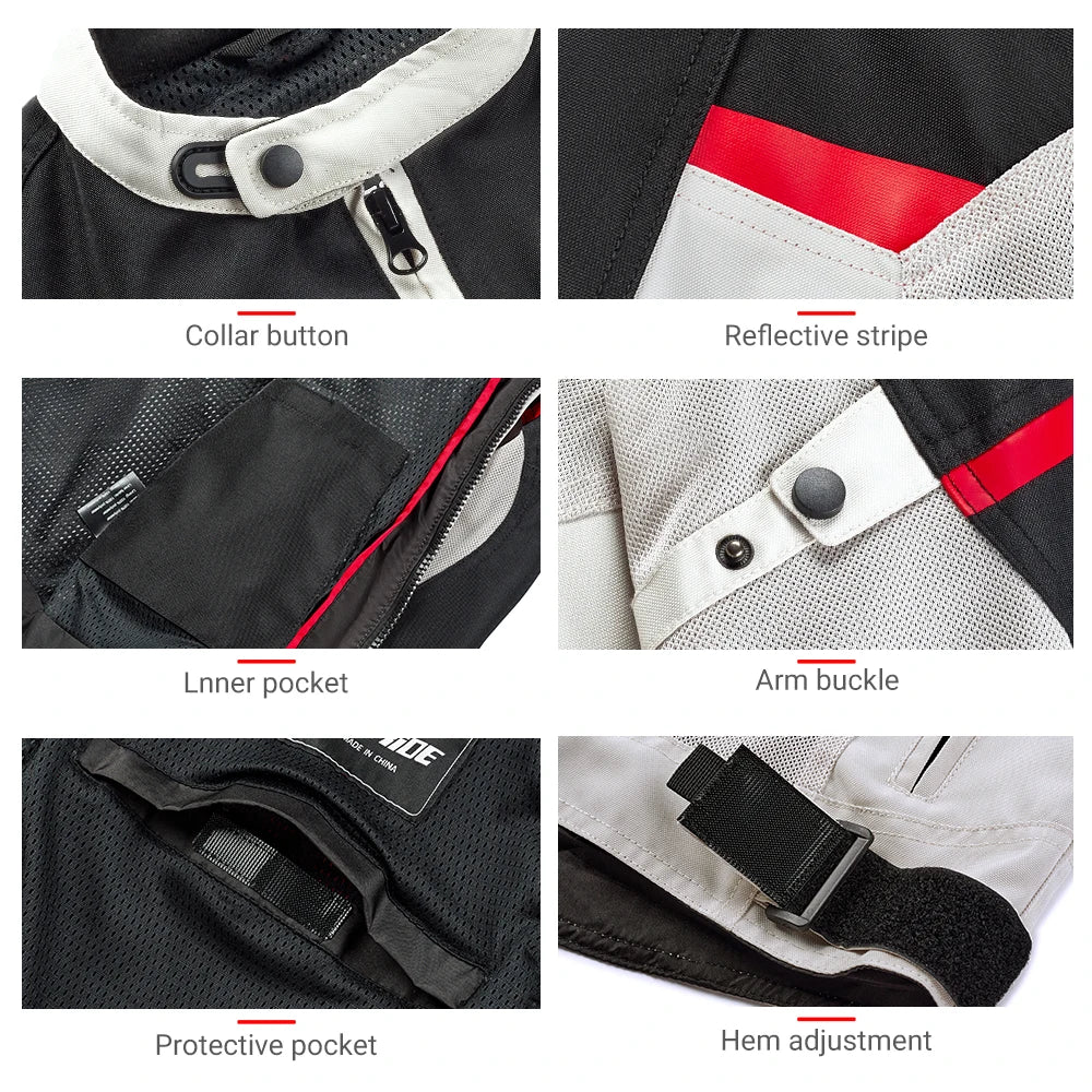 Motorcycle Jacket & Pants Set | Mesh & Breathable - View 5 | Henderson Shop