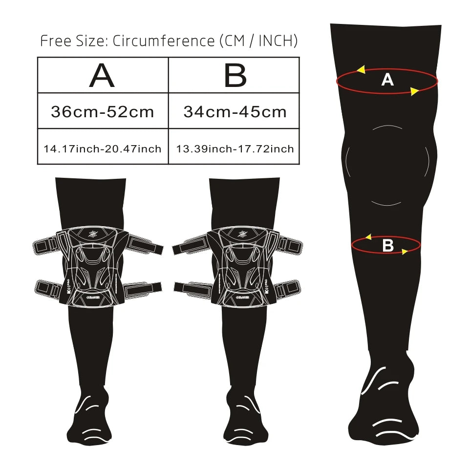 Cuirassier Motorcycle Knee Guards | Reflective - View 12 | Henderson Shop