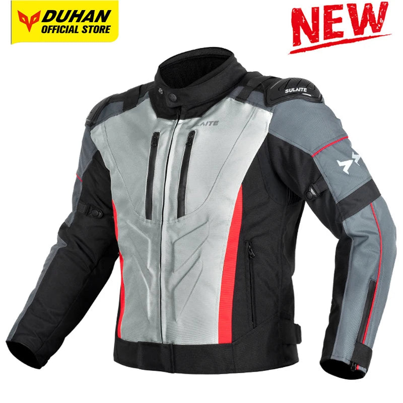 Helmets - Waterproof Men Motorcycle Jackets Windproof Motorcycle Rally Clothes Detachable Warm