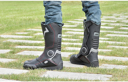 AMUMOTO Motorcycle Riding Boots Men's And Women's Pull Motorcycle