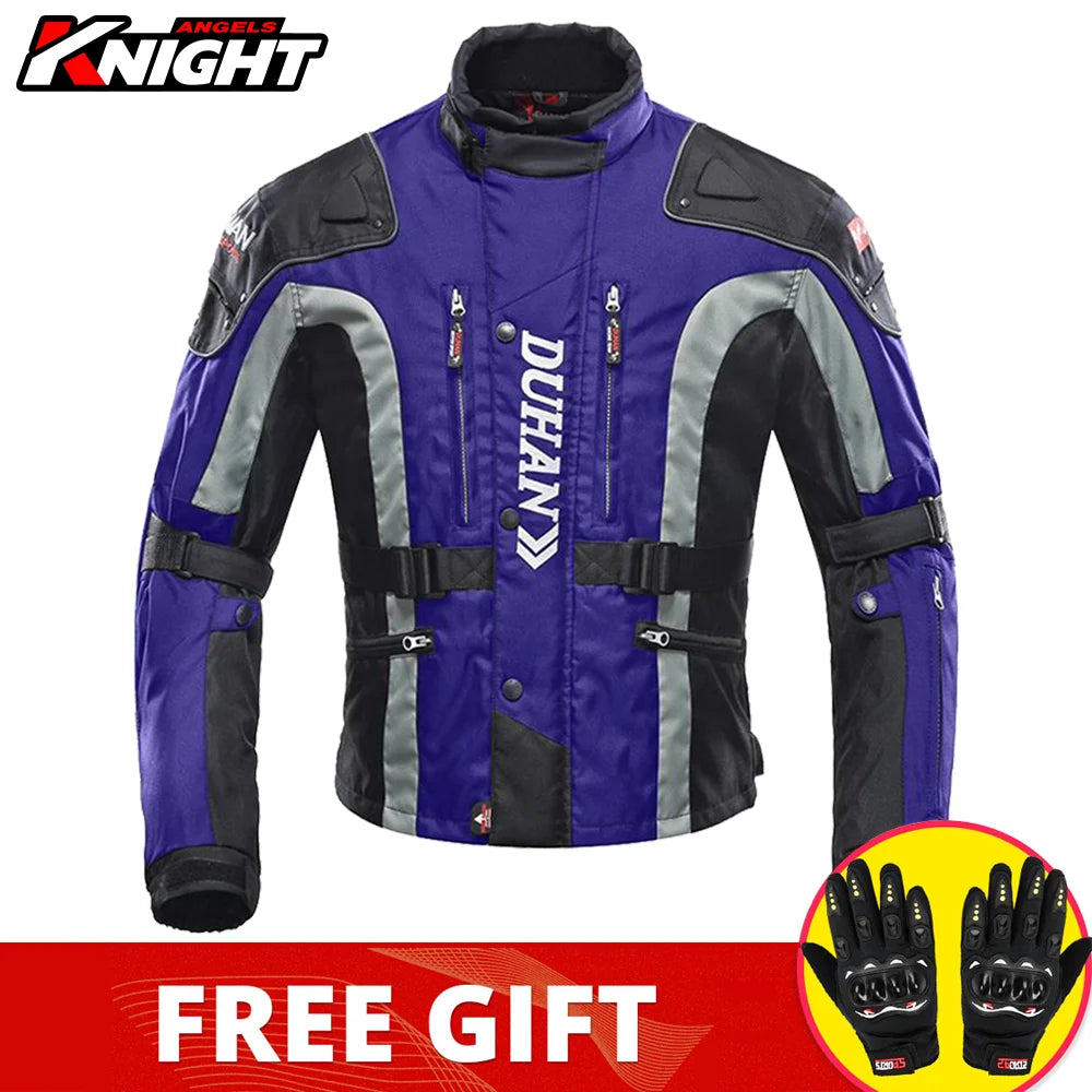 Hendersonshop DUHAN Motorcycle Jacket Pants Suit Waterproof Racing Jacket Protective Motocross