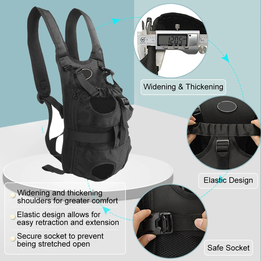 Pet Carry Portable Bag Puppy Adjustable Front Backpack Outdoor Travel Pets Ventilated Saddlebag Universal For Motorcycle Riding