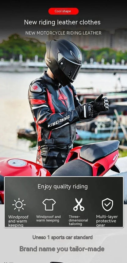 Hendersonshop Motorcycle Jacket Male Waterproof Winter Warm Racing Suit Motorcycle Female