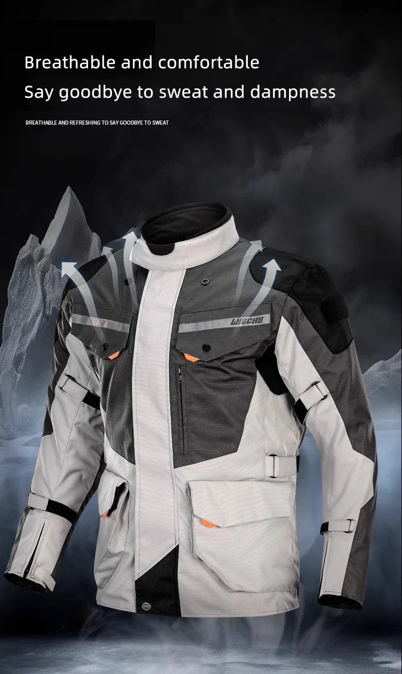 Hendersonshop LYSCHY Motocross Jacket Pants Autumn Winter Waterproof Warm Motorcycle Riding