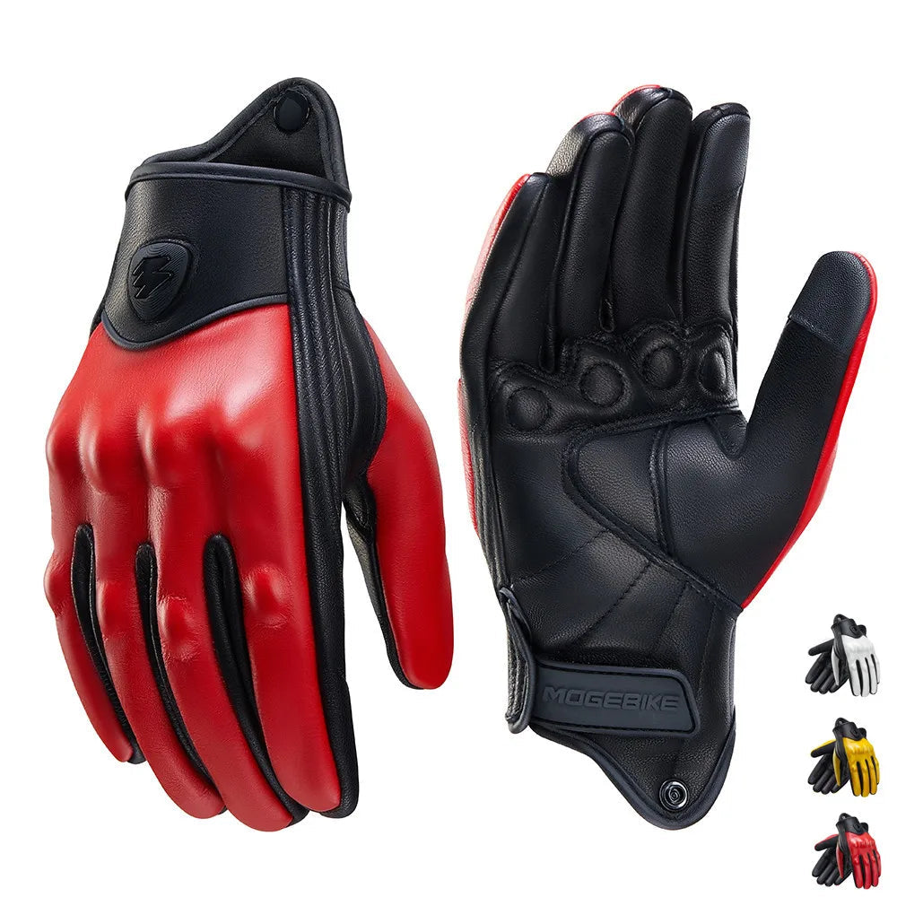 Leather Motorcycle Gloves | Leather & Breathable | Henderson Shop