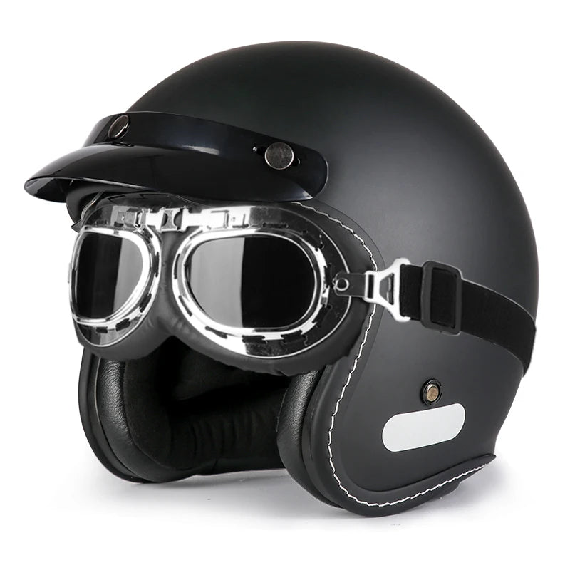 Vintage Half Face Helmet | Breathable - View 6 | Henderson Shop