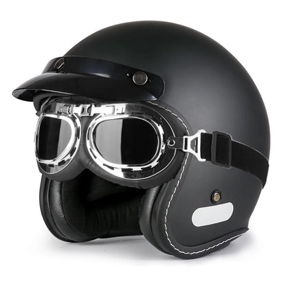 Vintage Half Face Helmet | Breathable - View 6 | Henderson Shop