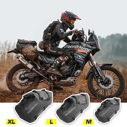 Rhinowalk Motorcycle Bag 100%Waterproof 18L/28L/48L Large Capacity 2 Pcs Univ... | Henderson Shop
