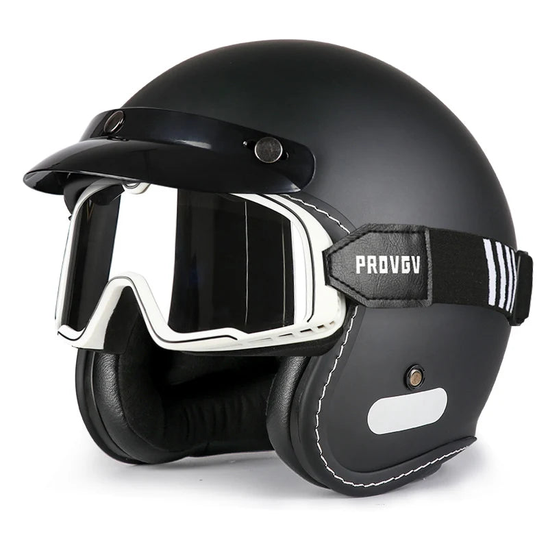 Vintage Half Face Helmet | Breathable - View 14 | Henderson Shop