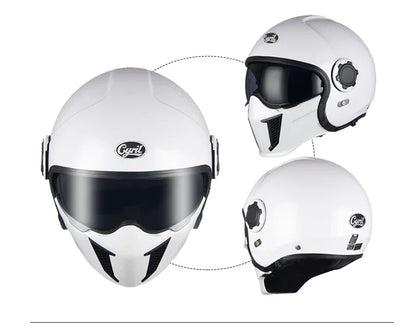 Hendersonshop Full Face Open Face Motorcycle Helmet Motorbike Street Bike Helmets