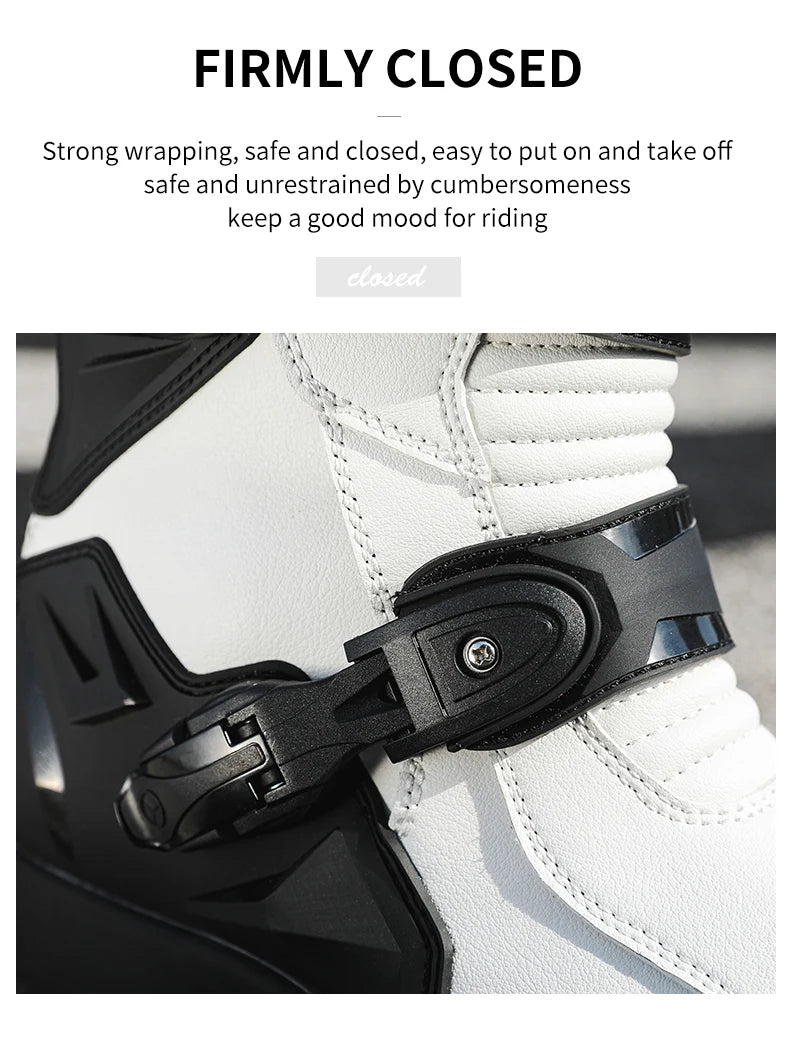 Men Motocross Boots Adventure Low Boots for ADV Riders Sport Touring  Motorcycle Boots Waterproof Riding Shoes Moto Riding Gear