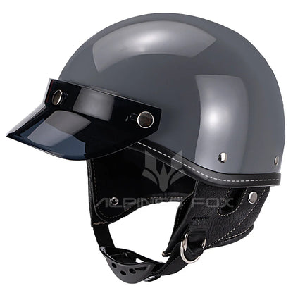 Vintage Half Face Helmet | DOT Certified & Half Face - View 20 | Henderson Shop