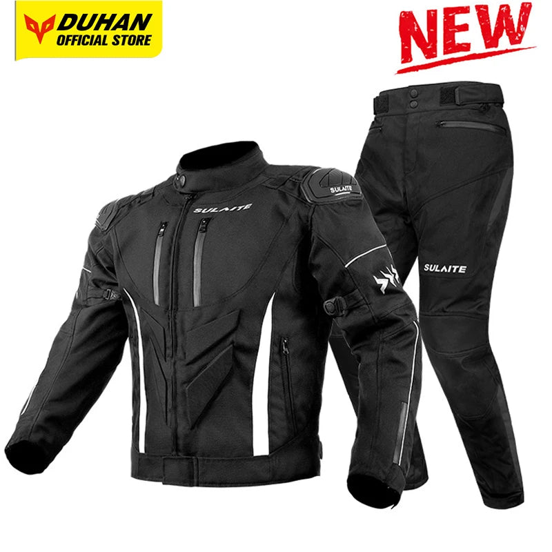 Helmets - Waterproof Men Motorcycle Jackets Windproof Motorcycle Rally Clothes Detachable Warm