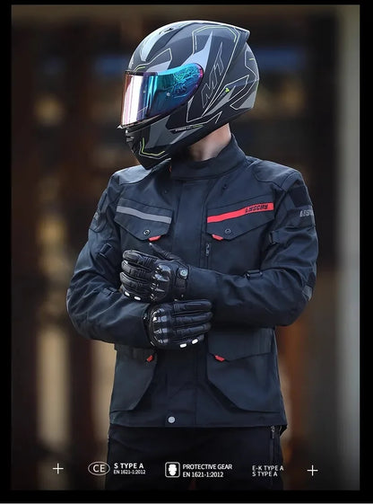 Hendersonshop LYSCHY Motocross Jacket Pants Autumn Winter Waterproof Warm Motorcycle Riding