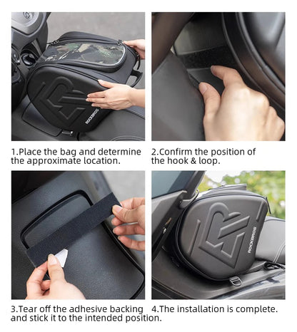 Scooter Tunnel Bag EVA Hard Shell Motorcycle Fuel Tank Bag Pedal Saddle Bag for Yamaha XMAX 125 250 300 400 NMAX 125 155 160