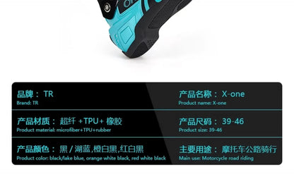 Motorcycle Boots Men Motorcycle Riding Shoes Crashproof Motorbike Shoes Consolidate Stability Knight Shoes