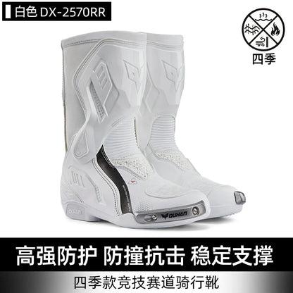 DUHAN New Motorcycle Boots Wear Resistant And Anti Fall Motorcycle Riding Boots Men Motocross Racing Boots