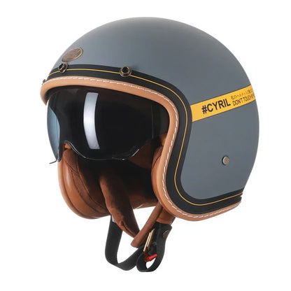 Vintage Half Face Helmet | DOT Certified & ECE Certified - View 17 | Henderson Shop