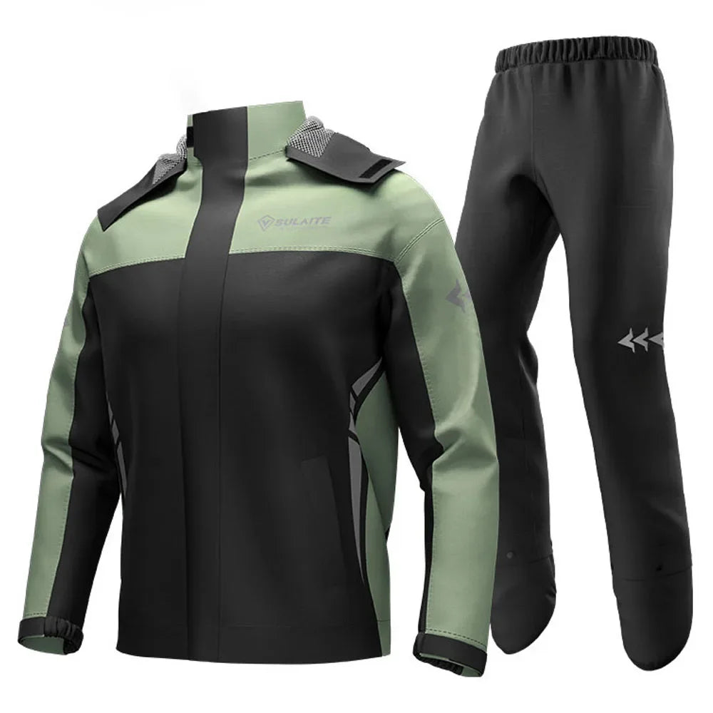 Waterproof motorbike Rain Clothing Reflective Motorcycle Suit Breathable And Comfortable Ultra-thin Raincoat For Biker Cycling