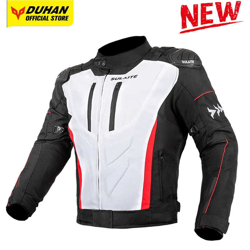 Helmets - Waterproof Men Motorcycle Jackets Windproof Motorcycle Rally Clothes Detachable Warm