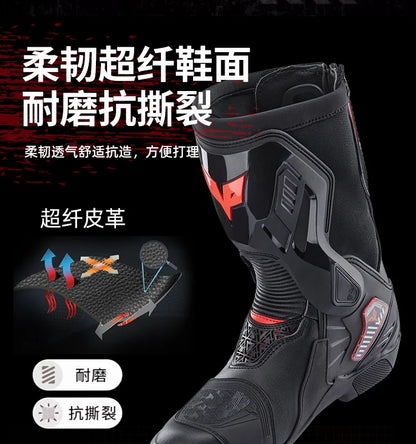 DUHAN New Motorcycle Boots Wear Resistant And Anti Fall Motorcycle Riding Boots Men Motocross Racing Boots