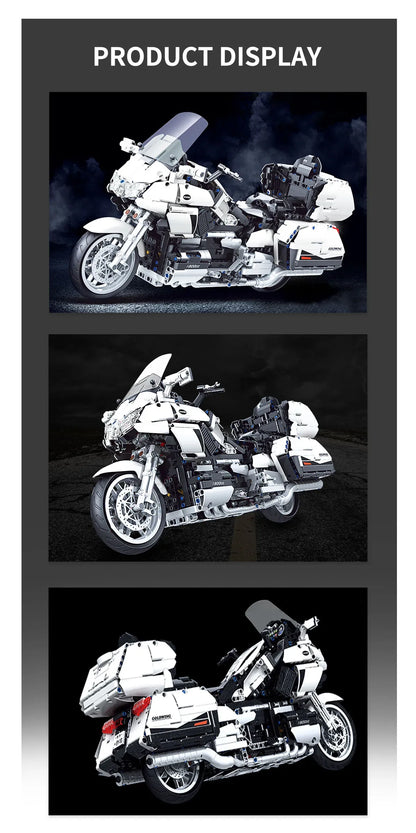 Hendersonshop Gold Wing Touring  Motorcycle Technical Model Building Blocks MOC