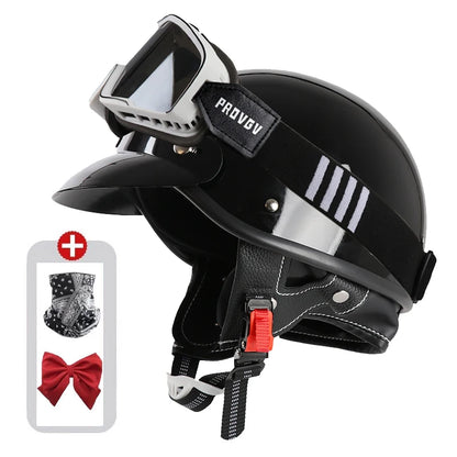 Vintage Half Face Helmet | Bluetooth - View 15 | Henderson Shop