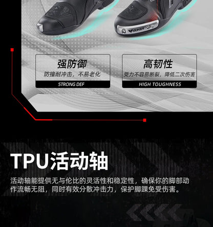 DUHAN New Motorcycle Boots Wear Resistant And Anti Fall Motorcycle Riding Boots Men Motocross Racing Boots