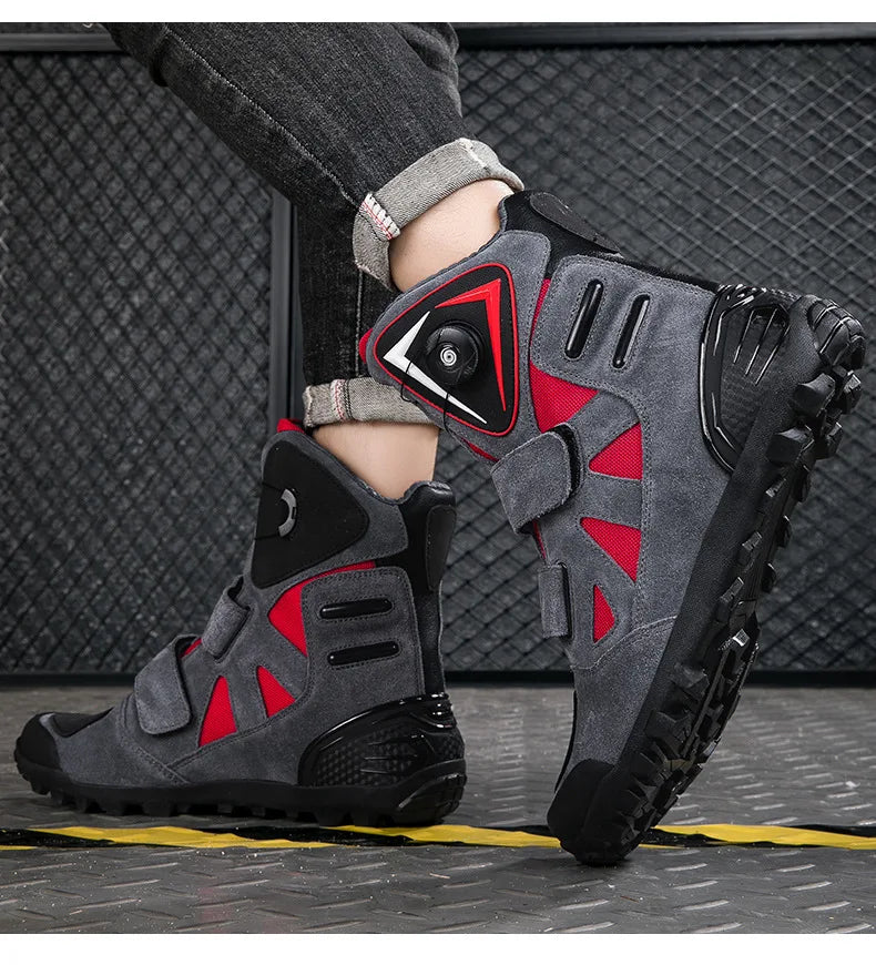 Hendersonshop Motorcycle Boots 2024 New Men Women Motorbike Riding Shoes Breathable